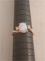 18kt HGE Opal Ring Size 6.5
