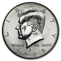 2009-d Kennedy Half Dollar Bu