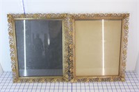 PAIR OF BRASS PICTURE FRAMES