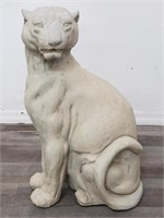 Heavy cement panther statue
