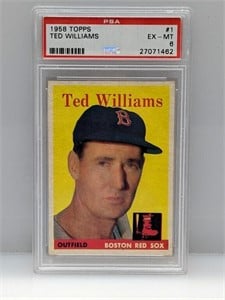 1955 Topps PSA 6 Ted Williams Boston Red Sox HOF