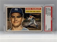 1956 Topps PSA 7 Bob Turley (White Back) Yankees