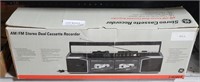 GE AM/FM STEREO DUAL CASSETTE RECORDER