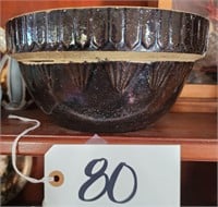 Antique Yellowware Mixing Bowl