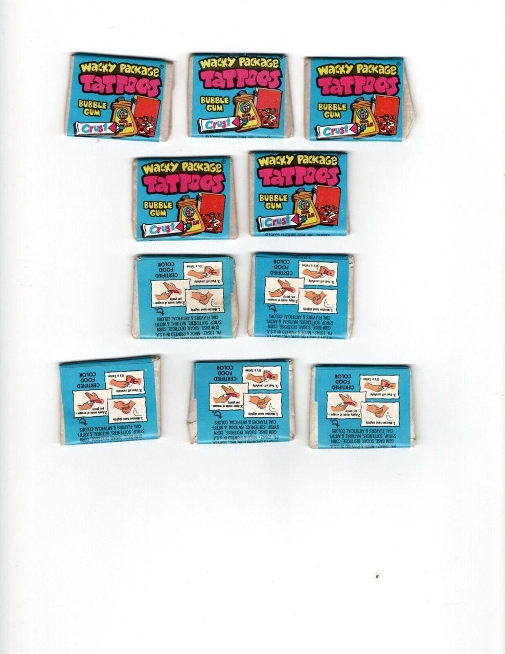 1974 Topps Wacky Packages Tattoos Unopened Sealed