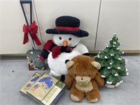 Christmas Items - Tree, Cards, Snowman Etc.