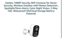 Geekee 1080P Security WiFi Cameras