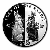 2023 Tokelau 1 Oz Silver Pf Year Of Rabbit Mirror