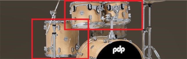 PDP Concept Maple Partial Drum Set