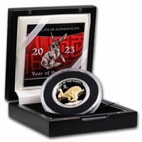 2023 Palau 1 Oz Silver Year Of The Rabbit Gilded