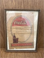 Vintage Coca-Cola Advertisement (framed)