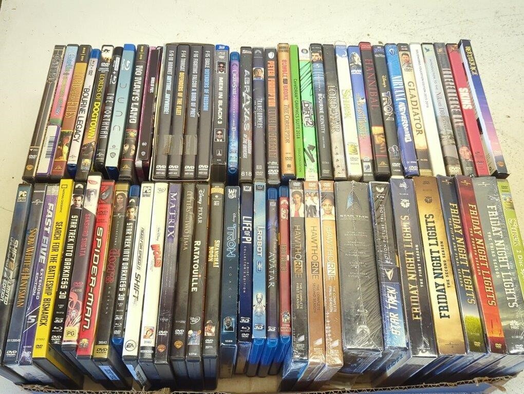 3D Blu-ray's, Blu-ray, and DVD Movies and TV