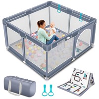 Suposeu Baby Playpen with Mat, Portable Baby Play