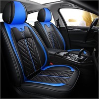 Cartoon Cat Car Seat Covers Luxury PU Leather Univ