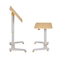 YILIFT Pneumatic Sit-Stand Desk, Mobile Height Adj