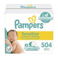 Pampers Sensitive Baby Wipes, Water Based, Hypoall