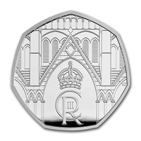 2023 Gb Coronation Of His Majesty 50p Silver Coin
