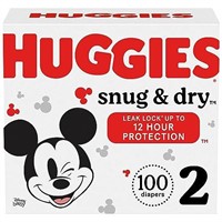 Huggies Size 2 Diapers, Snug & Dry Baby Diapers, S