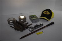 Table Vice, Flashlight, Hat & More