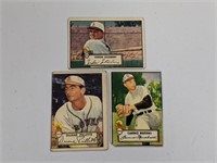 1952 Topps (3 Different St. Louis Browns ) Poor