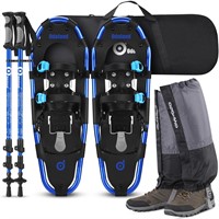 Odoland 4-in-1 Snowshoes Snow Shoes for Men and Wo