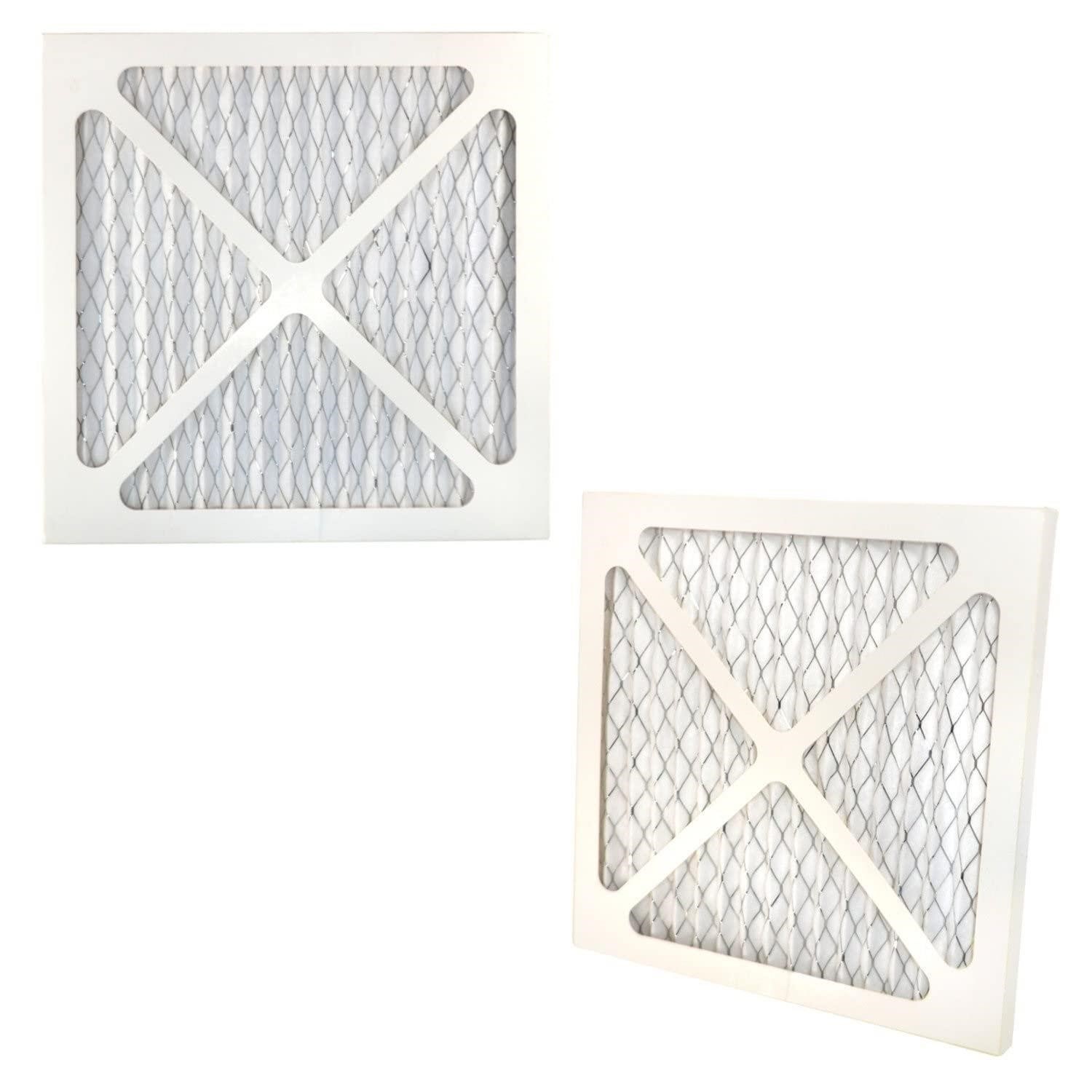 HQRP 2-pack Pleated AC Furnace Air Filters, 12x12x