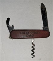 Lucky Strike Camp Knife 3.25" closed