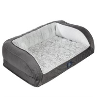 Serta Orthopedic Quilted Couch Dog Bed for Pets –