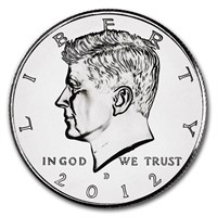 2012-d Kennedy Half Dollar Bu