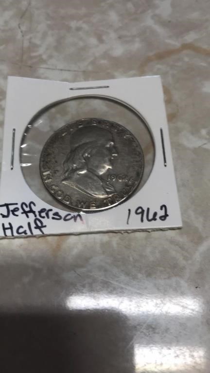 1962 Liberty half dollar