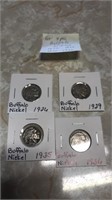 Buffalo nickels  1926,29,35,36 (4)