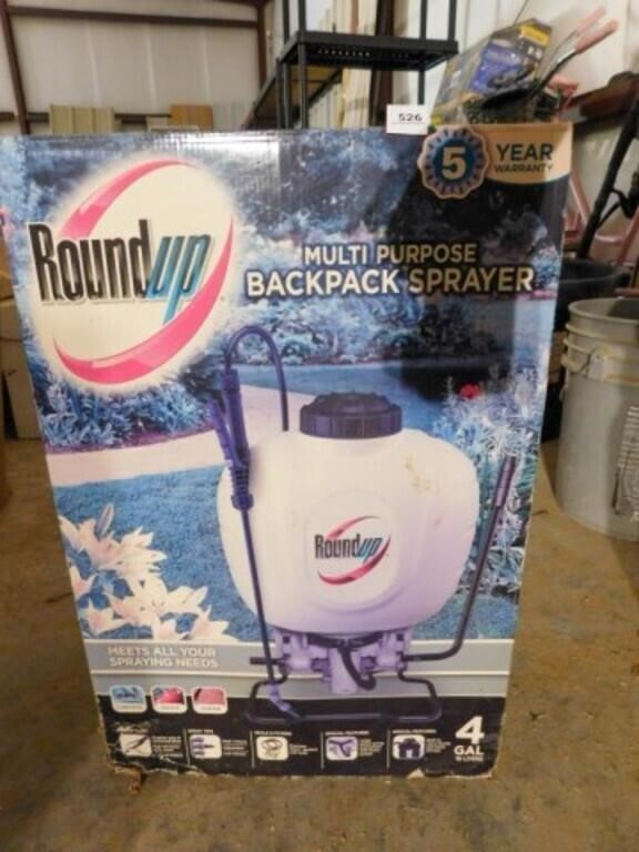 Round-Up Backpack Sprayer, in box