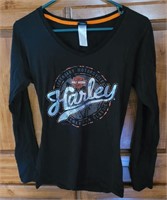 Alef's Harley Davidson T-Shirt Ladies Sz M