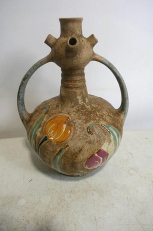 Amphora "FLORINA" Handled Vase 10"T