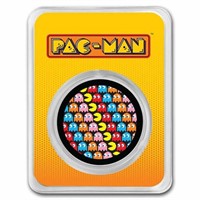 Pac-man Pixel Pattern 1 Oz Silver Round