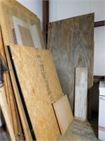 Group of Plywood, Wood, Metal Grid, Countertop