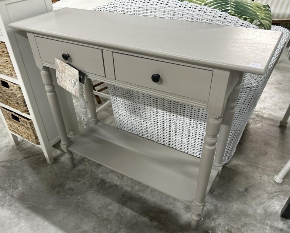 New  Rosemary 2-Drawer Console Table Vintage