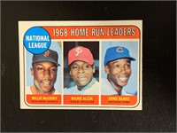 1969 Topps McCovey Banks National Home Run Leaders