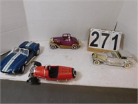 4 Model Cars Already Assembled