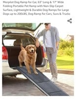 NEW Pet Ramp w/ Non-Slip Carpet Surface,