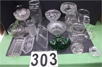 Clear Tote w/ Clear Glassware Includes Jars~ Bowls