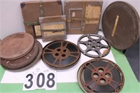 Box of Vintage Movie Reels