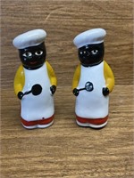 Black Americana Chef Salt/Pepper Shakers