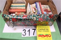 Box of Cook Book s Includes Chinese Food