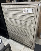 Modern Grey Wash 5 Drawer Dresser By Lane Co.