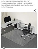 NEW 46" x 60" Office Chair Mat for Carpeted Floor