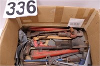 Box of Pipe Wrenches ~ Hatchet