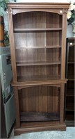 Wood Bookcase 5 Shelf 32.5 x 12.5 x 80” h