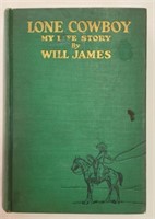 "Lone Cowboy, My Life Story" by Will James, 1st Ed