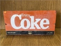 Metal Coke Topper Sign